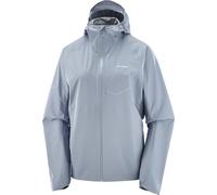 Salomon - Veste de trail imperméable et coupe-vent - Bonatti Waterproof Jkt W Trade Winds pour Femme - Taille M - Gris Gris M
