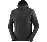 Salomon - Veste hybride demi-zip - Sense Aero Hybrid HZ HD M Deep Black pour Homme - Taille L - Noir Noir L