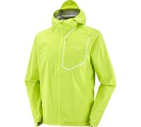 Salomon - Veste imperméable et coupe-vent de trail - Bonatti Pro Jkt M Acid Lime pour Homme - Taille L - Jaune Jaune L
