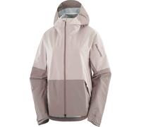 Salomon - Veste respirante et imperméable - Outerpath 2.5L Jacket W Iron/Etherea pour Femme - Taille XS - Beige Beige XS