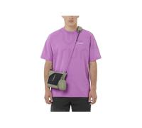 Salomon - T-shirt urbain en coton biologique stretch et léger - Wild Rays SS Tee M Iris Orchid pour Homme en Coton - Taille S - Blanc Blanc S