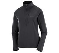 Salomon - Women's Essential Lightwarm Half Zip - Pull polaire - S - deep black