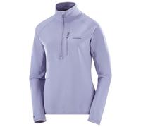 Salomon - Women's Essential Lightwarm Half Zip - Pull polaire - XL - blue granite