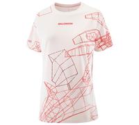 Salomon T-shirt running S/Lab Speed Tee W – ultraléger, respirant – Lilac Ash/Fiery Red Taille S