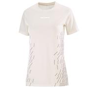Salomon T-shirt à manches courtes Sense Aero SS Tee GFX W ultraléger Femme Blanc L