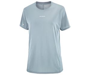 Salomon - Women's Sense Aero S/S Tee GFX - T-shirt de running - M - trade winds / pearl blue