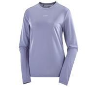 Salomon - Women's SHKout Core L/S - T-shirt de running - L - blue granite