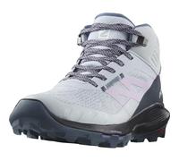 SALOMON Women's Shoes Outpulse Mid GTX W Ebony/Qush/Ebon Sneaker, Arctic Ice India Ink Orchid Bloom, 40 2/3 EU