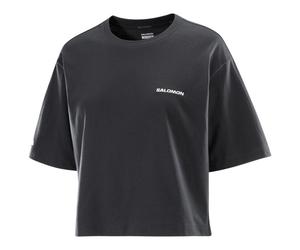 Salomon - Women's Short S/S Tee Relaxed - T-shirt - S - deep black