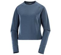 Salomon - Women's Sntial Lightwarm Crew Neck - Pull polaire - S - blue nights