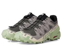 Salomon Women's Speedcross 6 Sneaker, Castlerock/Vanilla Ice/Smoke Green, 9