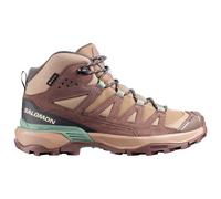 Salomon - Women's X Ultra 360 Leather Mid GORE-TEX - Chaussures de randonnée - EU 41 1/3 - desert tan / iron / green milieu
