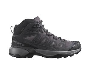 Salomon - Women's X Ultra 360 Leather Mid GORE-TEX - Chaussures de randonnée - EU 41 1/3 - shark / nine iron / cloud gray