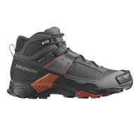 Salomon - Chaussures de randonnée en GORE-TEX - X Ultra 5 Mid GTX M Asphalt / Castlerock / Burnt Ochre pour Homme - Taille 10,5 UK - Gris Gris 10,5 UK