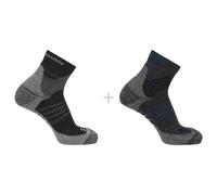 Salomon - X Ultra Access Quarter 2-Pack - Chaussettes de randonnée - EU 42-44 - anthracite / black