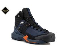 Salomon - Chaussures de randonnée en GORE-TEX - X Ultra Alpine Mid GTX Blue Nights/Black/Red Orange pour Homme - Taille 10,5 UK - Marron Marron 10,5 UK