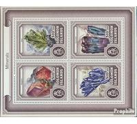 Salomoninseln 4371-4374 Feuille Miniature (complète. Edition.) Neuf avec Gomme Originale ** MNH 2017 minéraux (Timbres pour Les collectionneurs) Minéraux/Fossiles/Bijoux/Montres