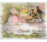 Salomoninseln Bloc-Feuillet 135 (complète. Edition.) neuf avec Gomme Originale ** MNH 2013 Claude Monet (Timbres pour Les collectionneurs) Peinture