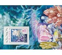 Salomoninseln Bloc-Feuillet 244 (complète. Edition.) Neuf avec Gomme Originale ** MNH 2014 Vulkane & minéraux (Timbres pour Les collectionneurs) Minéraux/Fossiles/Bijoux/Montres