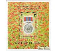 Salomoninseln block42 (complète.Edition.) Neuf avec Gomme Originale ** MNH 1995 Fin deuxième Guerre (Timbres pour Les collectionneurs) Militaire/Chevalier