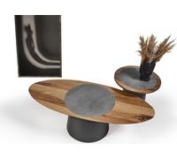 Salon 2x Tables basses rondes Design JVmoebel
