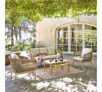 Hesperide Orissa Taupe - Ensemble de mobilier de jardin 5 places - Beige
