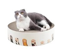 Salon à gratter pour Chat, lit à gratter en Carton - Grattoir pour Chat ondulé Snuggle & Rest | Lits à gratter Ronds 2 en 1 pour Chat, offrant Un Lieu de Repos Ferme et Confortable