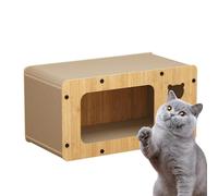 Salon à griffer pour chat - Maison en carton, boîtes à griffer pour chat | Maison pour chat très résistante pour l'intérieur avec arbre à chat, boîte à griffer résistante à l'usure pour chats
