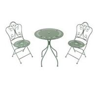 Salon bistro romantique Marilou vert Vert