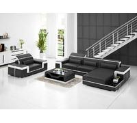 Salon Canapé d'angle en L Fauteuil Set Moderne 2pcs JVmoebel