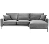 Salon Canapé d'angle Gris xxl Big Créative Furniture Textile Tissu Chesterfield Canapés
