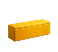 Salon canapé Tabouret De Rangement Porte Banc à Chaussures Meubles Maison Simple Multifonction Stockage pour Accueil(Yellow,30cmx30cmx35cm)