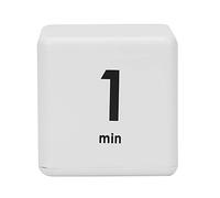 Salon de beauté professionnel Flip Timer Management Cube Timer Student Gift Abs Abs Blanc 2 AAA Batteries à la maison (1-3-5-10 minutes)