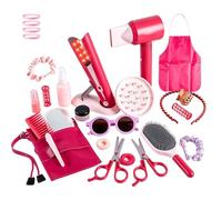 Salon de coiffure de jeu, avec sèche-cheveux, tablier et accessoires de coiffure, kit de jeu pour petites filles, pour , filles, maison, , maternelle, salle de rèche, fête