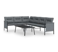 Salon De Jardin 2 Pcs Anthracite Acier Vidaxl Vidaxl