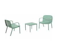 Salon de jardin 2 personnes Ravigarden Easty - Bleu Céladon