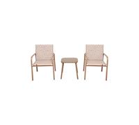 Salon de Jardin 2 Places "Mexico" 83cm Beige