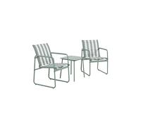 Salon de Jardin 2 Places ""Namur"" 82cm Vert