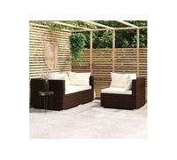 VidaXL 317505 banc de jardin Rotin, Plastique