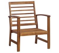 Salon de jardin (4 pcs),CLARENCE® Table de Balcon et chaises de jardin, Bois d'acacia solide 100x50x33cm C6246374