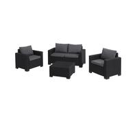 Salon de jardin 4 places California - Anthracite - KETER