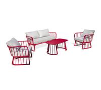 Salon de jardin 4 places en aluminium