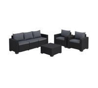 Salon de jardin 5 places California - Anthracite - KETER