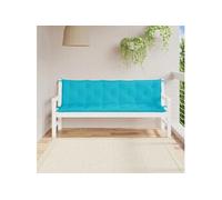 Salon de jardin acier bleu 2 pieces