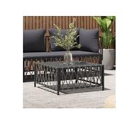 vidaXL Table de jardin / table basse 364145 – Cadre en acier, table d'appoint flexible