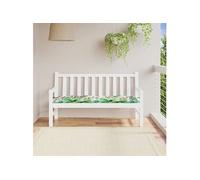 vidaXL Coussin de banc de jardin Tissu Oxford Multicolore 150x50x7 cm