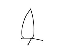 Salon de jardin acier noir 1 personnes