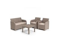 Salon de jardin allibert by keter resine tressee marron 4 personnes marron G