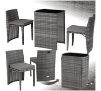Salon de jardin Avec cadre en aluminium Résistant aux intempéries et UV Pliable