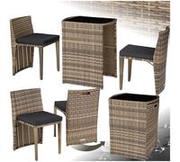 Salon de jardin Avec cadre en aluminium Résistant aux intempéries et UV Pliable